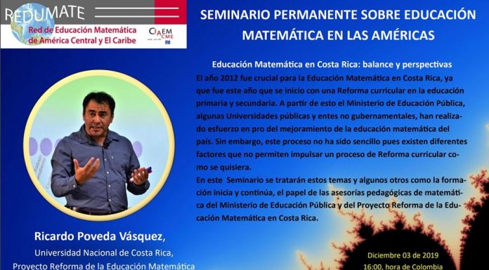 Seminario de Educación Matemática en las Américas: La Educación Matemática en Costa Rica
