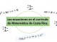 Las ecuaciones en el currículo de Matemática de Costa Rica.